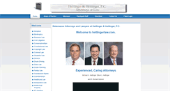 Desktop Screenshot of hettingerlaw.com